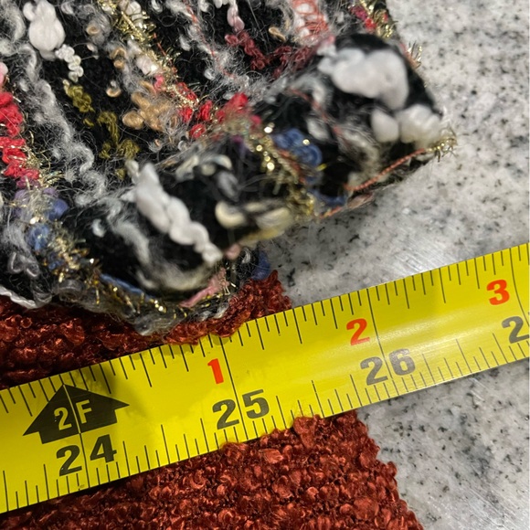 bluehaven | knit trapeze shirt | large | rust and multi-color - Picture 7 of 13